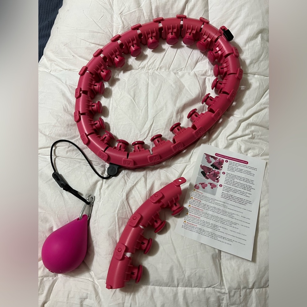 Smart weighted hoop for weight loss